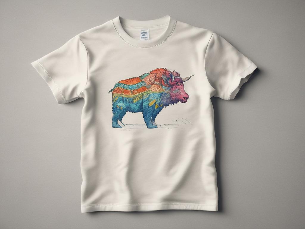 custom t-shirt, unique design, colorful fabric